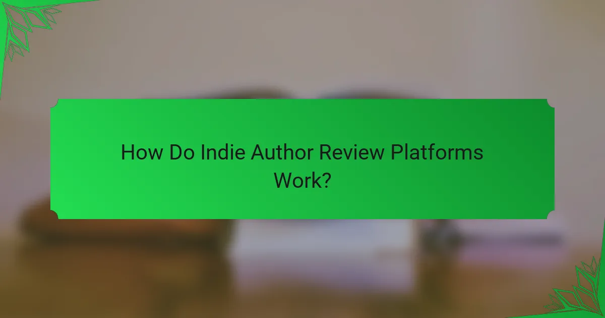 How Do Indie Author Review Platforms Work?