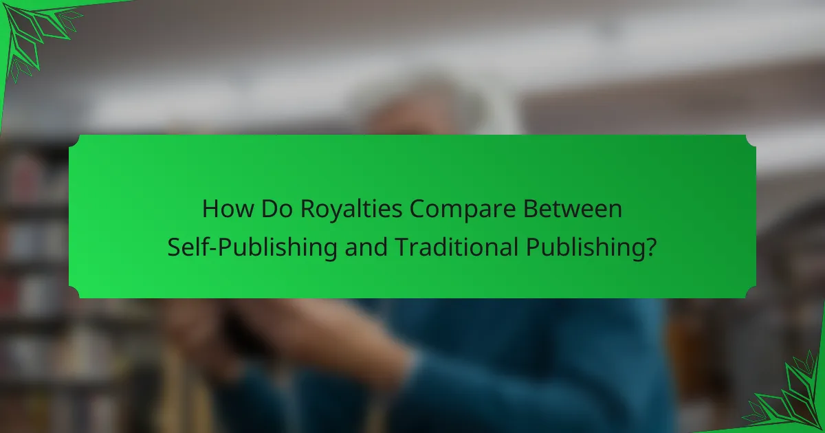How Do Royalties Compare Between Self-Publishing and Traditional Publishing?