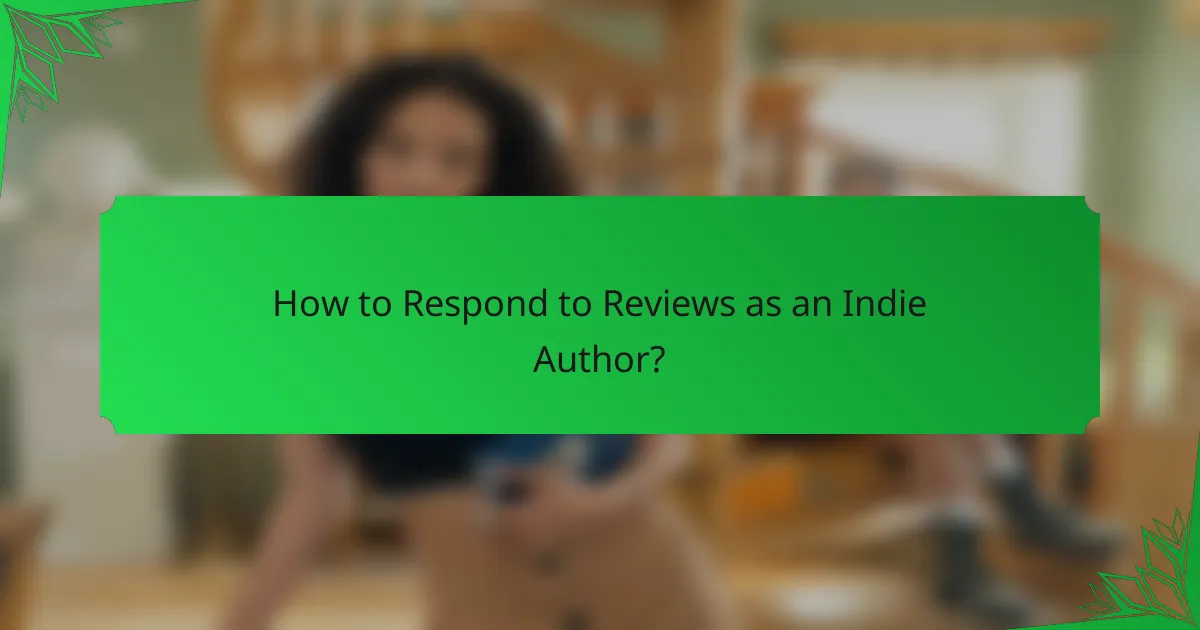 How to Respond to Reviews as an Indie Author?