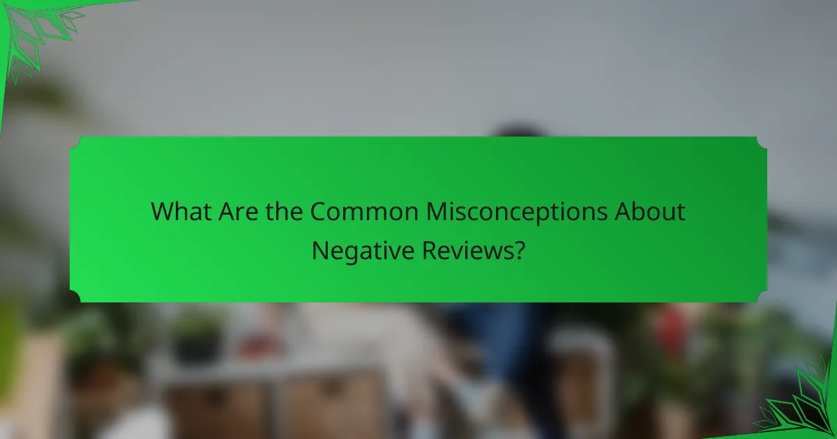 What Are the Common Misconceptions About Negative Reviews?